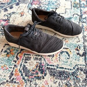 TOM’S Del Rey Black Multi Knit Shoes